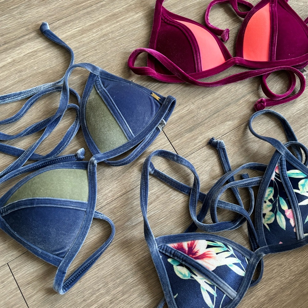 Pink by Victoria’s Secret Set of 3 Bikini Tops Set